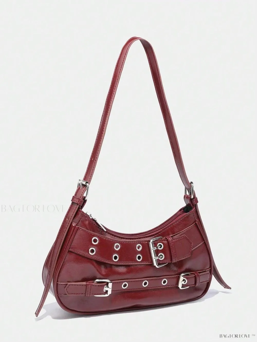BagForLove - Retro-Style PU Printed Women's Shoulder Bag with Gothic Touch
