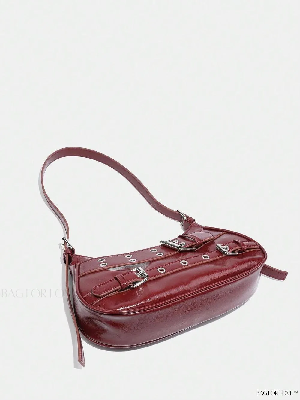 BagForLove - Retro-Style PU Printed Women's Shoulder Bag with Gothic Touch