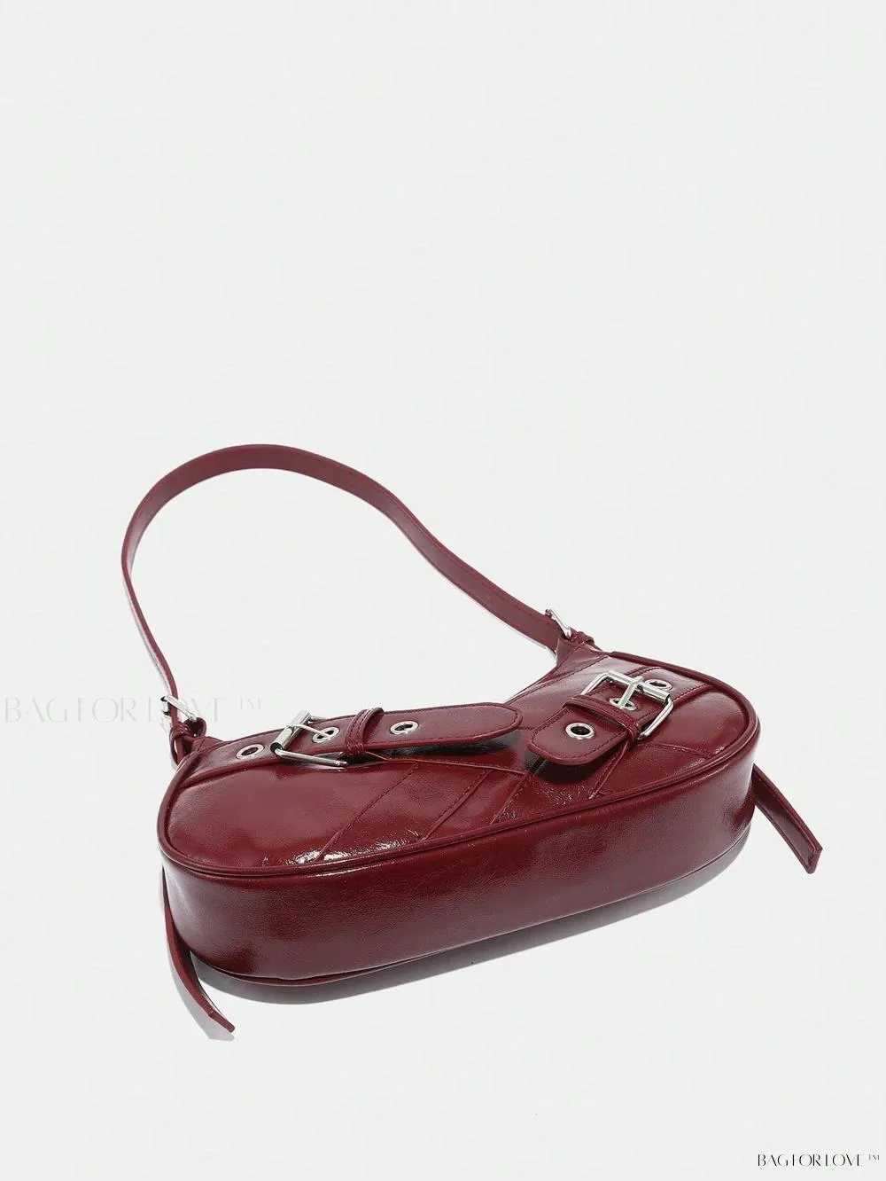 BagForLove - Retro-Style PU Printed Women's Shoulder Bag with Gothic Touch