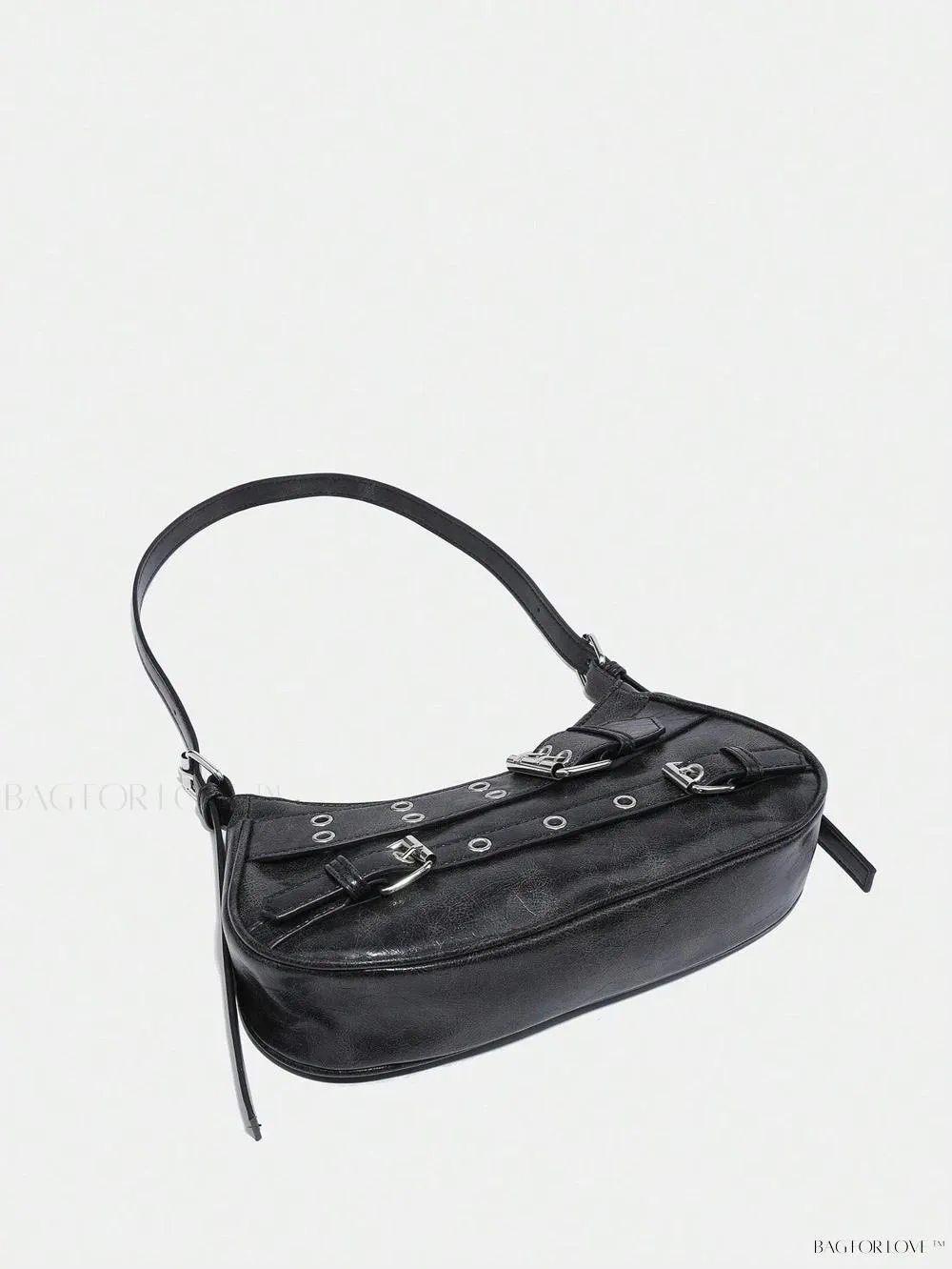 BagForLove - Retro-Style PU Printed Women's Shoulder Bag with Gothic Touch