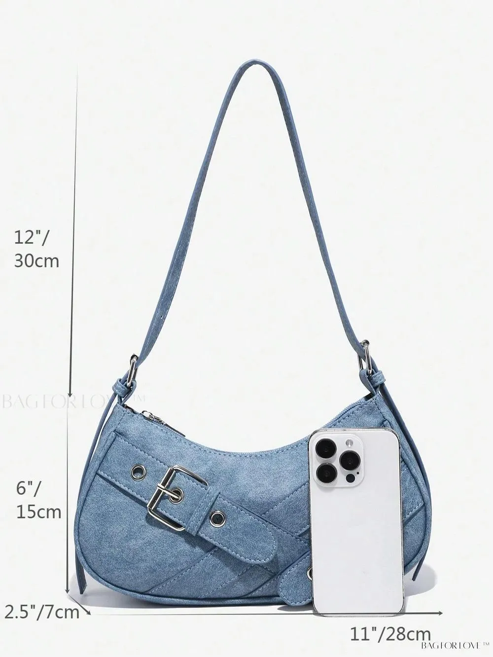 BagForLove - Retro-Style PU Printed Women's Shoulder Bag with Gothic Touch