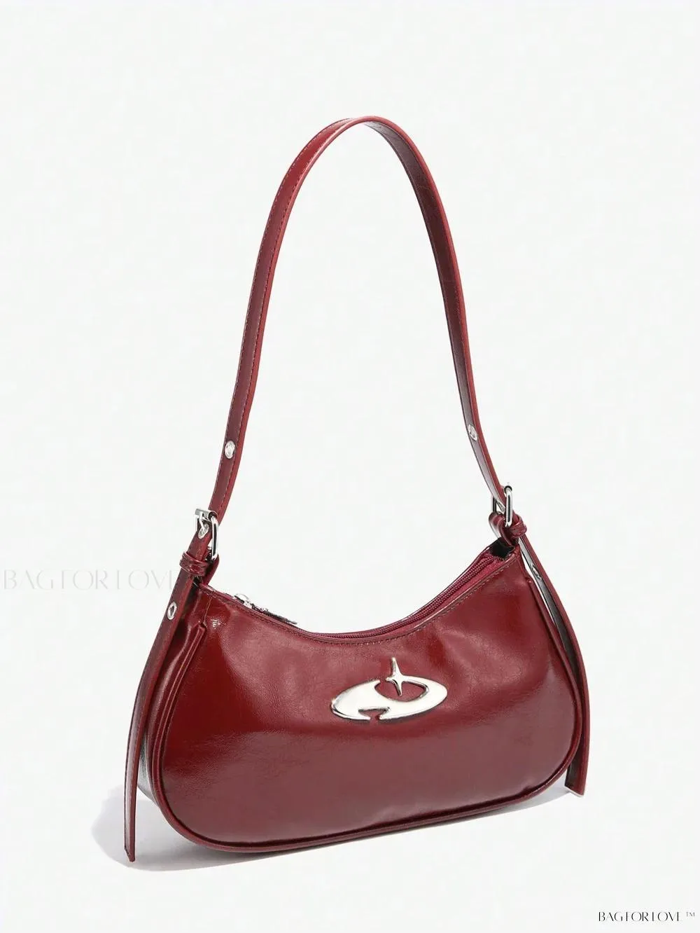 BagForLove - Retro-Style PU Printed Women's Shoulder Bag with Gothic Touch
