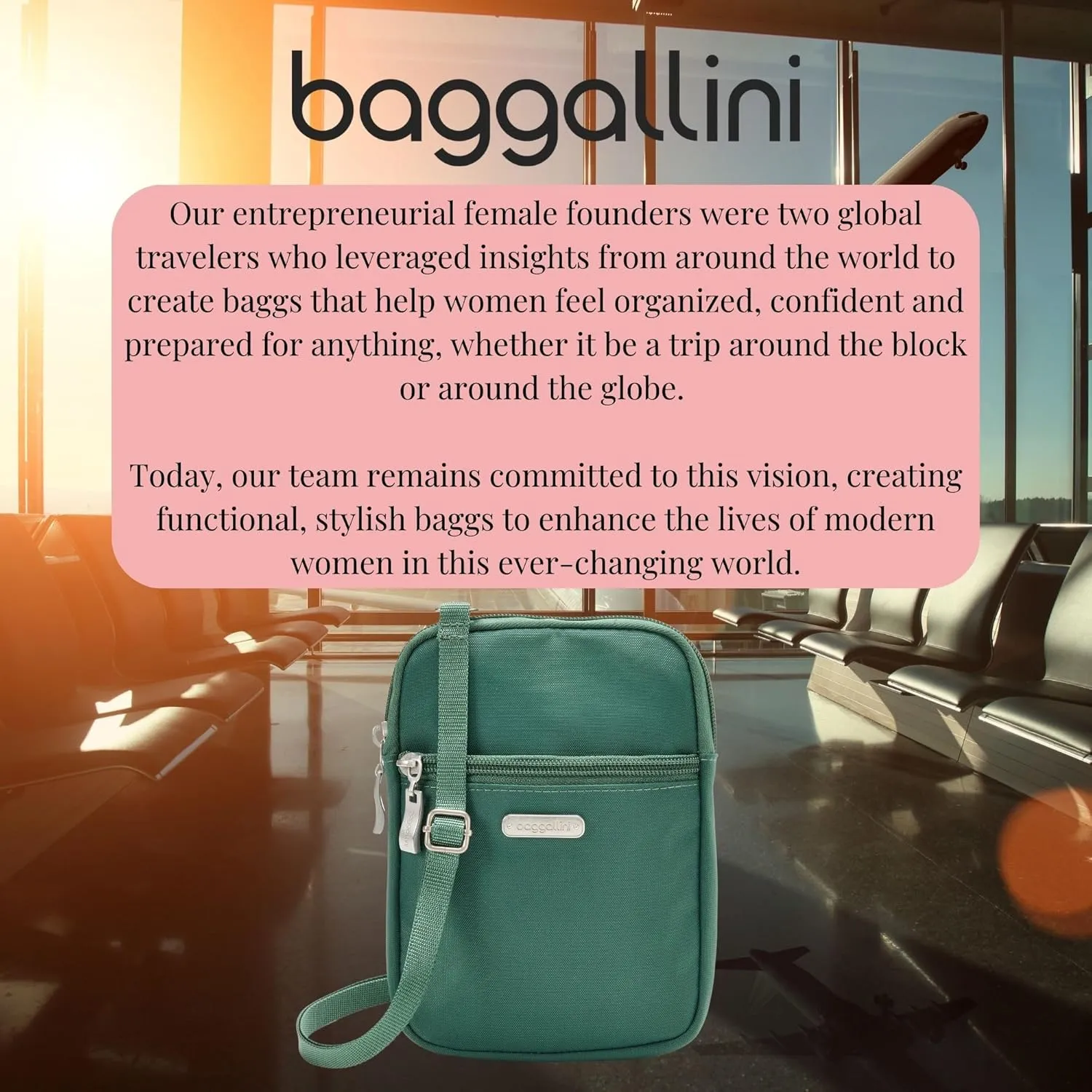 Baggallini Women's Essential Mini Crossbody Bag