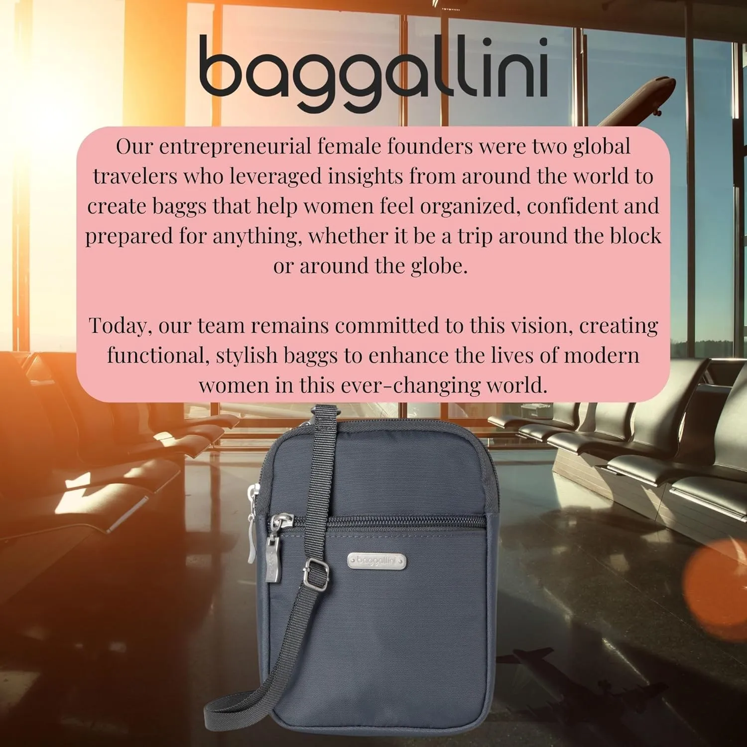 Baggallini Women's Essential Mini Crossbody Bag