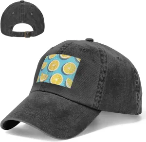 Baseball Cap Golf Dad Hat for Men Women Adjustable Baseball Hat Lemon Wedges Trucker Hat Cowboy Cap