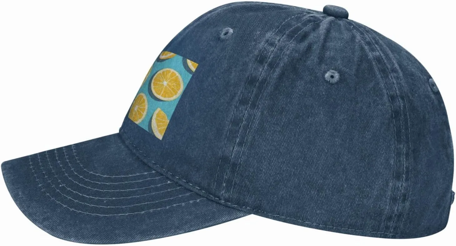 Baseball Cap Golf Dad Hat for Men Women Adjustable Baseball Hat Lemon Wedges Trucker Hat Cowboy Cap