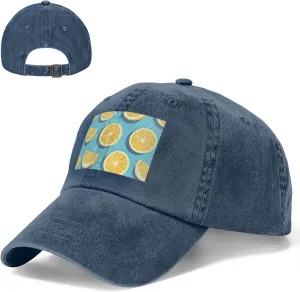 Baseball Cap Golf Dad Hat for Men Women Adjustable Baseball Hat Lemon Wedges Trucker Hat Cowboy Cap