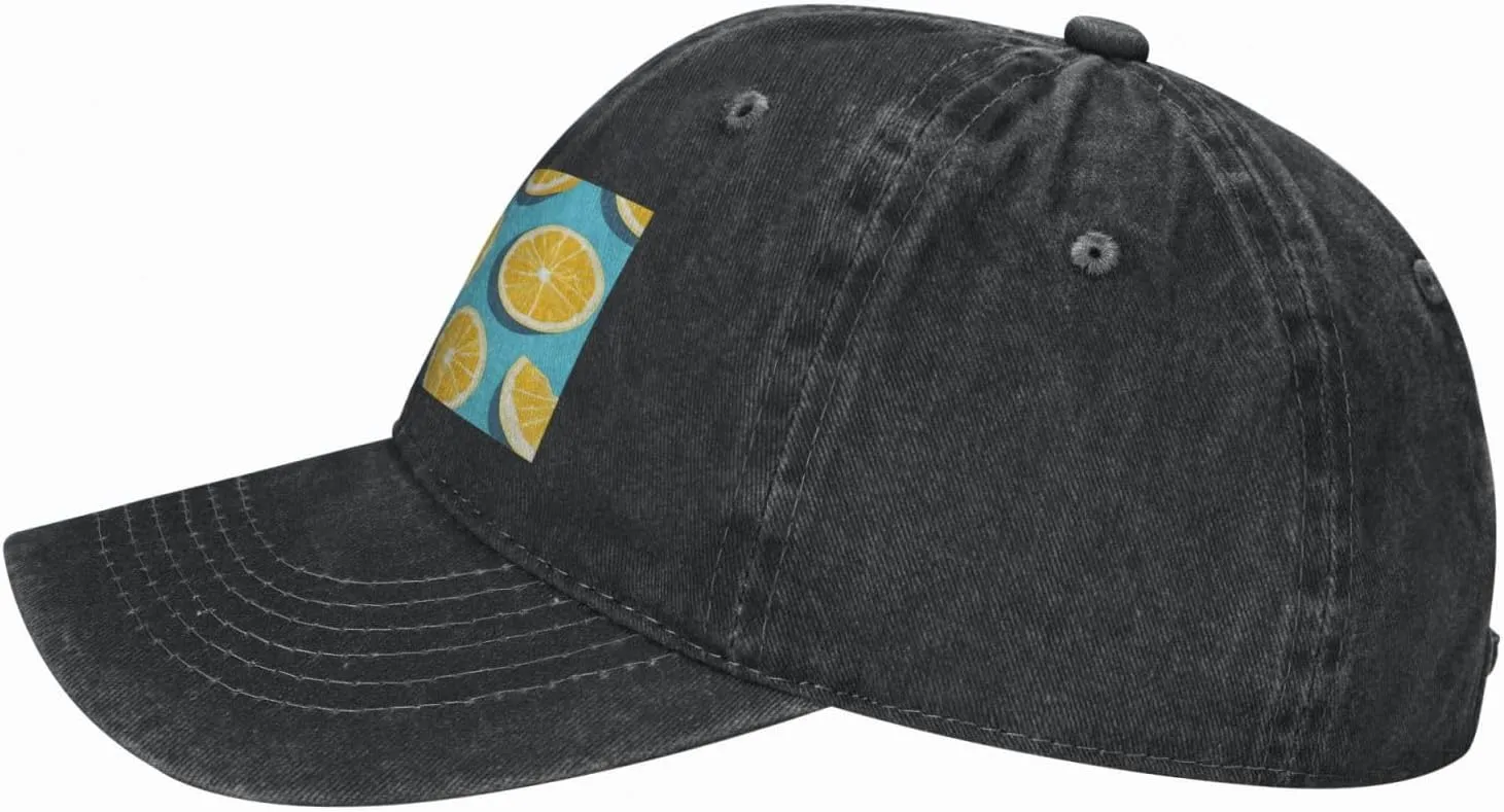 Baseball Cap Golf Dad Hat for Men Women Adjustable Baseball Hat Lemon Wedges Trucker Hat Cowboy Cap