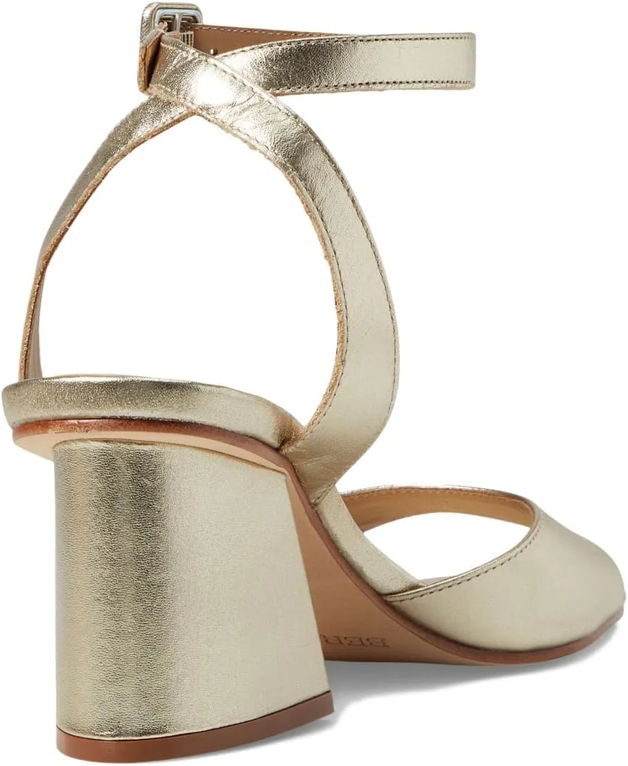Bernardo Nyack - Heels for Women - Solid Block Heel - Leather Outsole - Ankle Strap - Buckle Closure