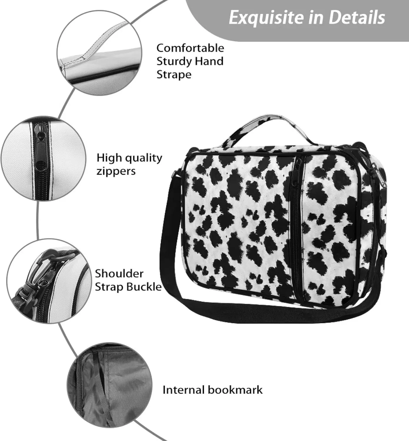 Bible Carrying Case Bible Cover for Men Women Bible Cover with Strap