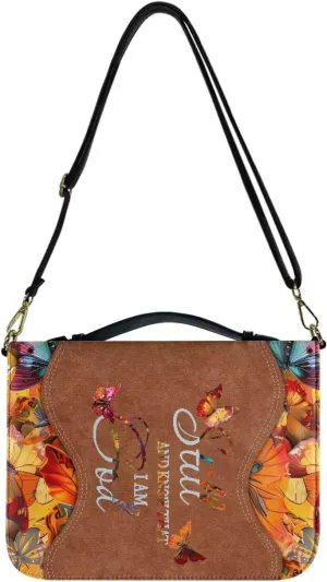 Bible Cover - Portable Bible Case with Shoulder Strap for Bible Study