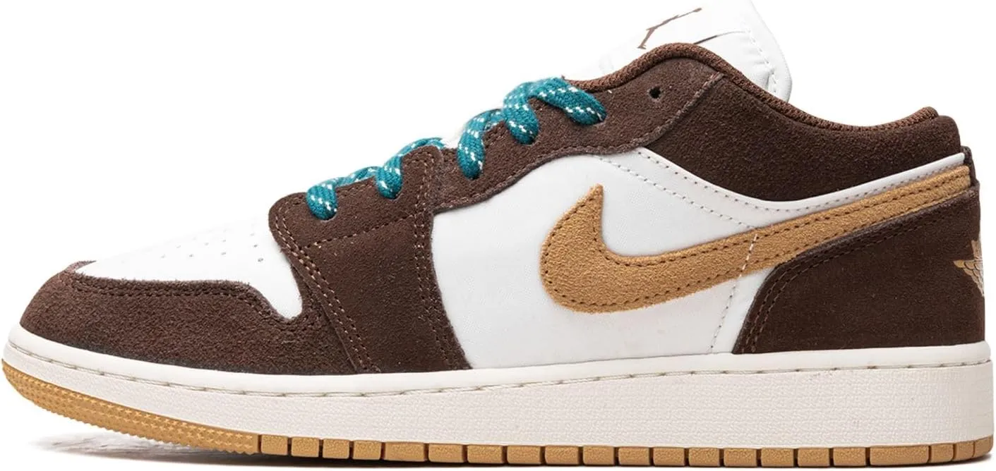 Big Kids Air Jordan 1 Low SE GS Cacao Wow Gradeschool FB2216 200 - Size 7y