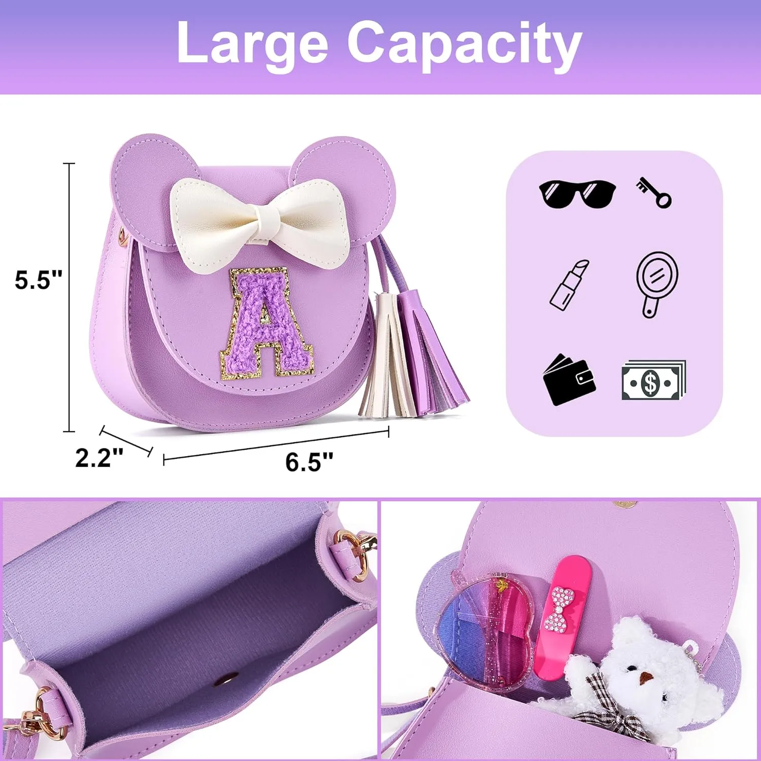 Birthday Gifts for Girls, Toddler Purse Little Girl Gifts Kids Wallet Christmas Gift for 2 3 4 5 6 7 8 Year Old