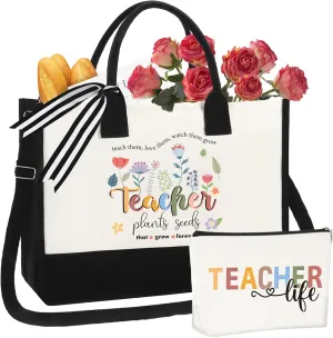 Birthday Gifts for Women - Christmas Gifts for Women, Canvas Beach Tote Bag for Mom Her Wife Best Friends Teacher