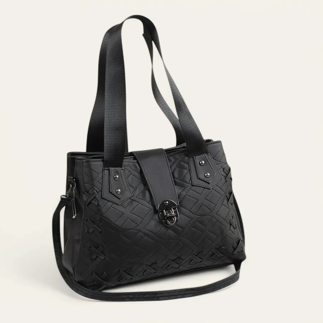 Black Embellished Shoulder Bag