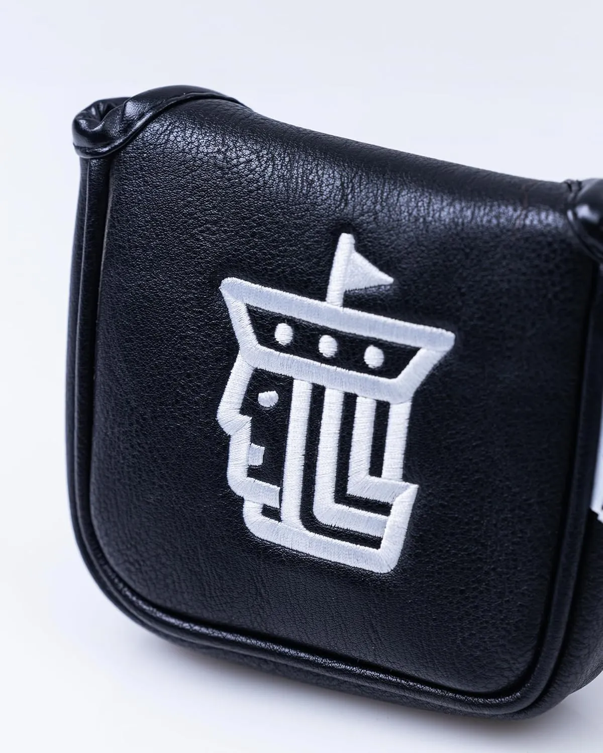 Black Headcovers - Premium Quality Golf Headcovers. Embroidered Hand-Made Leather, Stylish Golf Club Cover - Customize Your Golf Bag