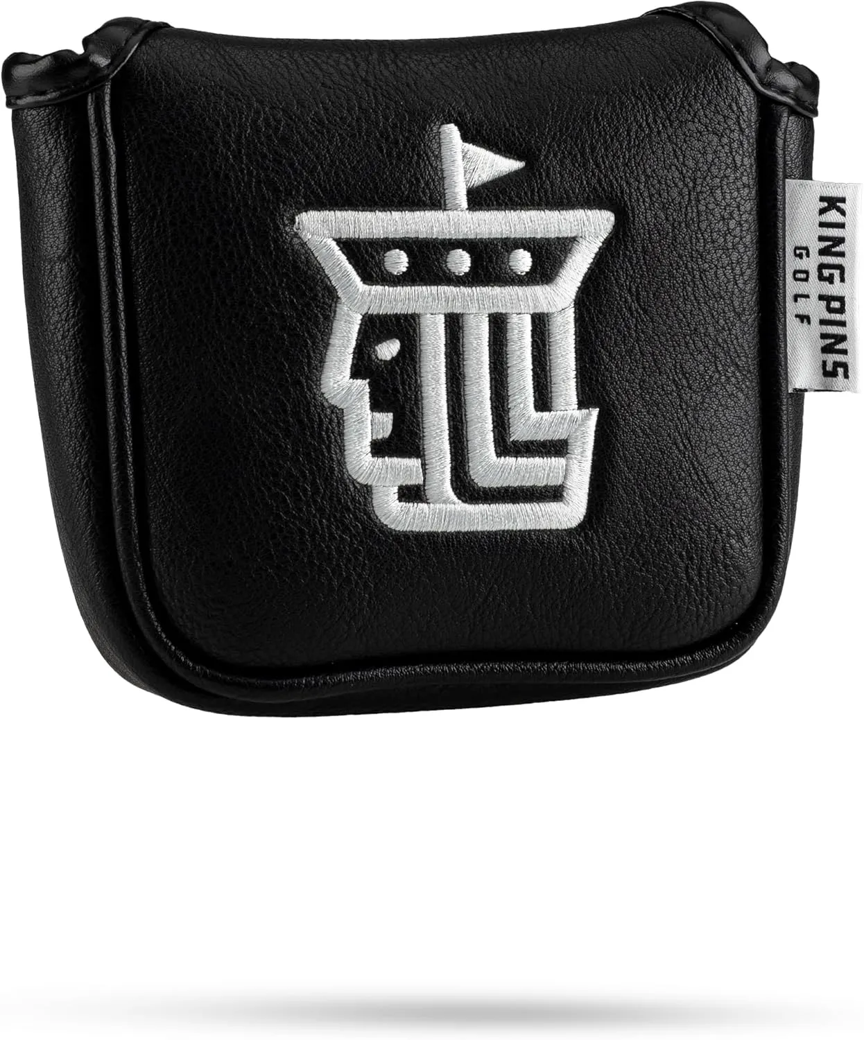 Black Headcovers - Premium Quality Golf Headcovers. Embroidered Hand-Made Leather, Stylish Golf Club Cover - Customize Your Golf Bag