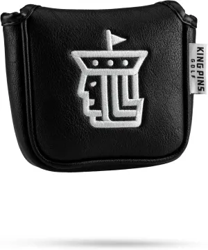 Black Headcovers - Premium Quality Golf Headcovers. Embroidered Hand-Made Leather, Stylish Golf Club Cover - Customize Your Golf Bag