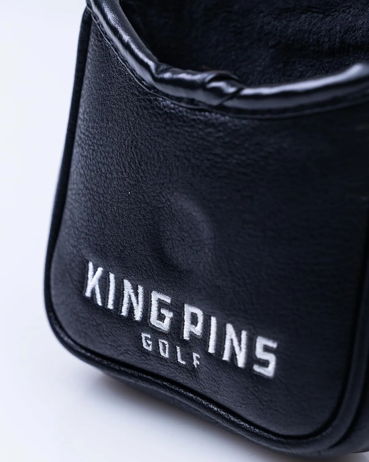 Black Headcovers - Premium Quality Golf Headcovers. Embroidered Hand-Made Leather, Stylish Golf Club Cover - Customize Your Golf Bag