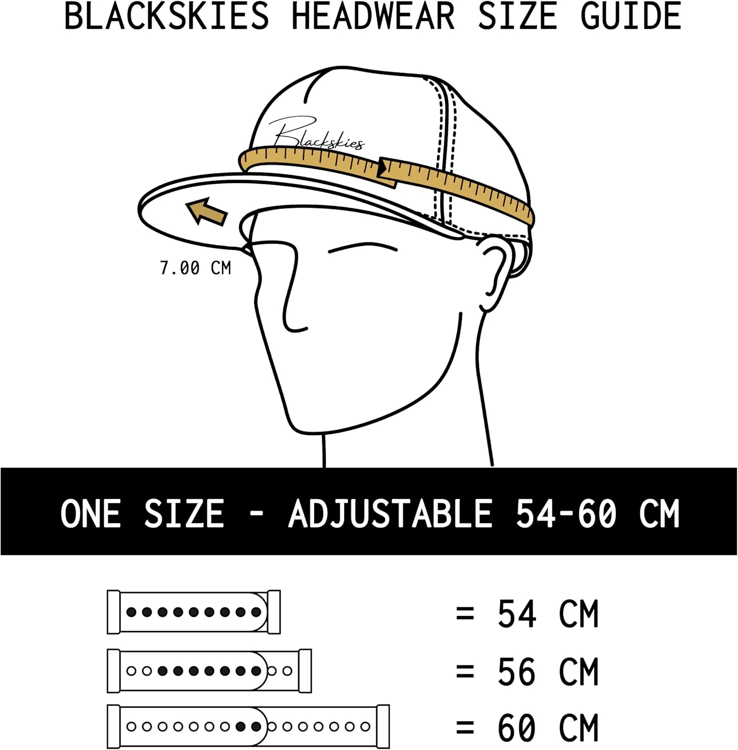 Blackskies Snapback Cap – Camo Denim Flannel Unisex Basecap for Women & Men – Premium Streetwear for Outdoor & Leisure