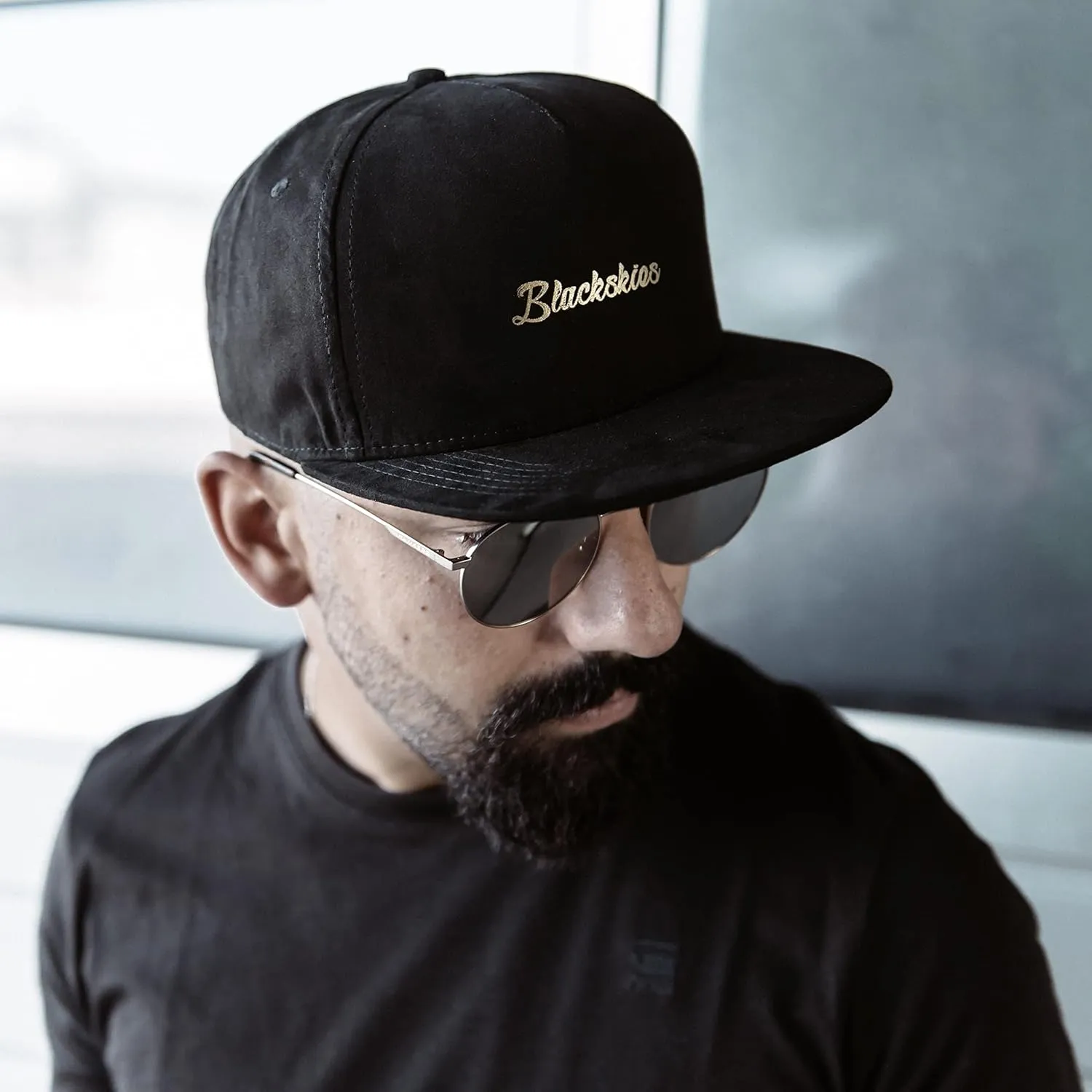 Blackskies Snapback Cap – Camo Denim Flannel Unisex Basecap for Women & Men – Premium Streetwear for Outdoor & Leisure
