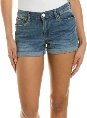 [BLANKNYC] Women's Denim Distressed Cuffed Short, Blue, 24
