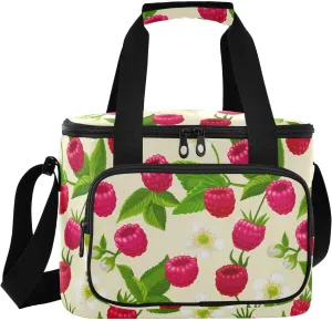 Blossom Leave Yellow Insulated Cooler Bag for Women Men Leakproof 24 Can Camping Car Cooler for Work Office Picnic