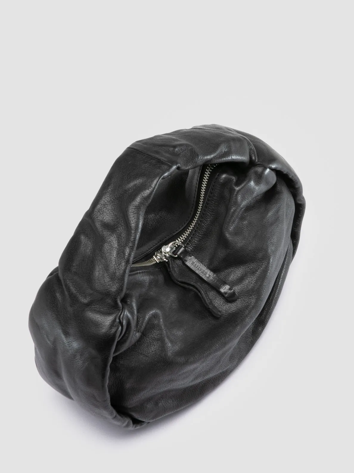 BOLINA 044 - Black Leather Shoulder Bag