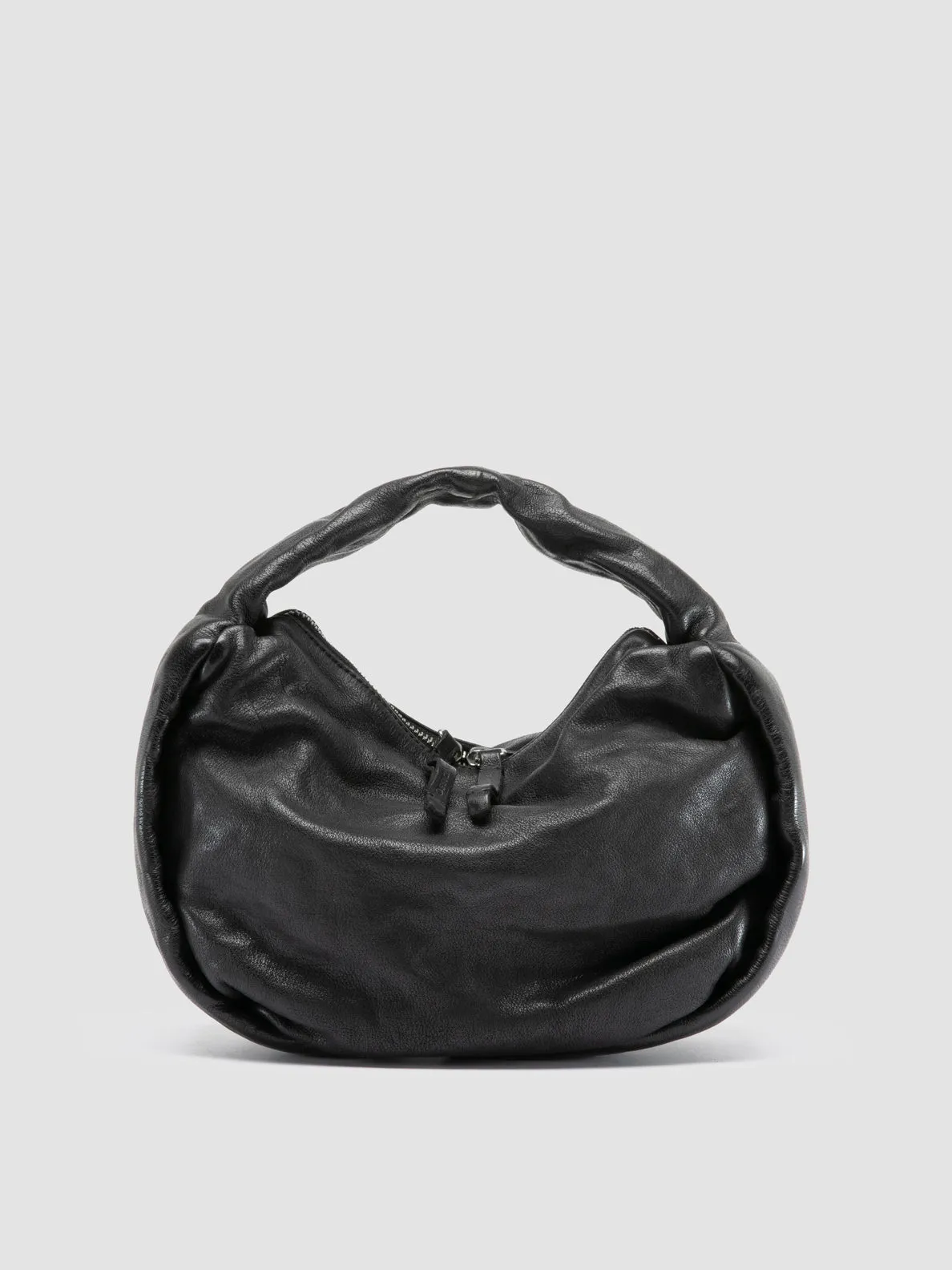 BOLINA 044 - Black Leather Shoulder Bag