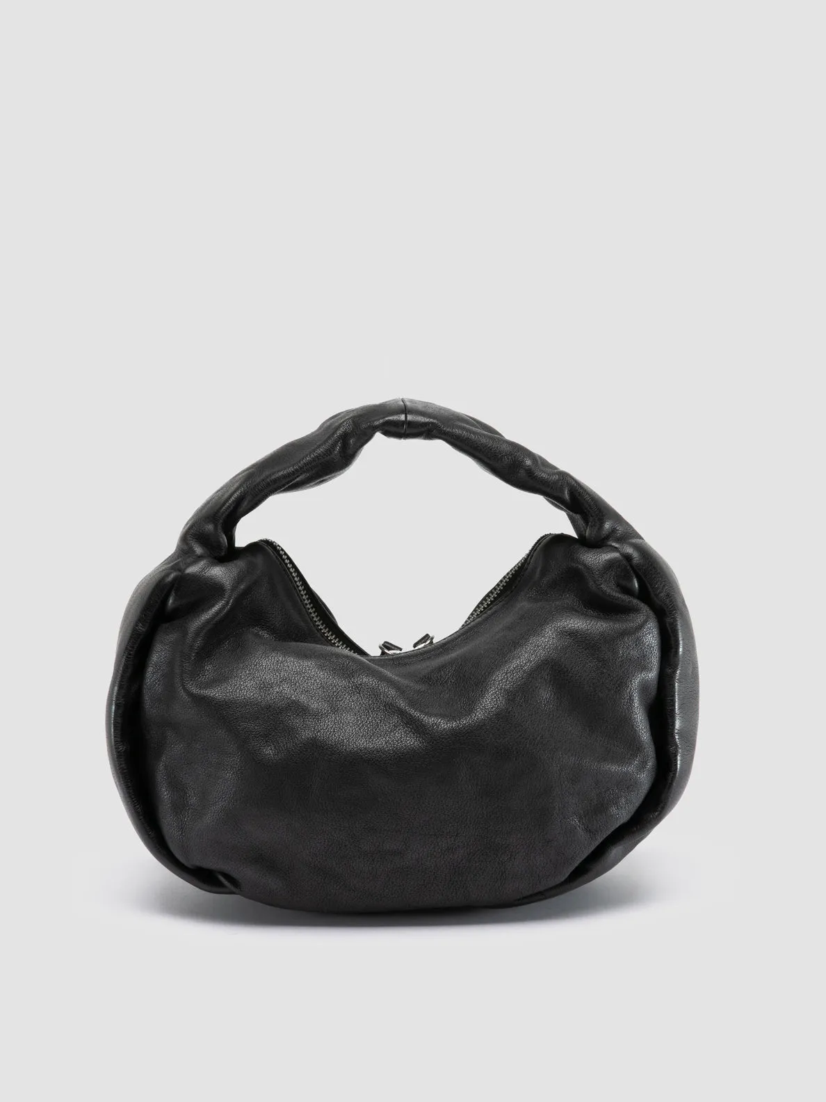 BOLINA 044 - Black Leather Shoulder Bag