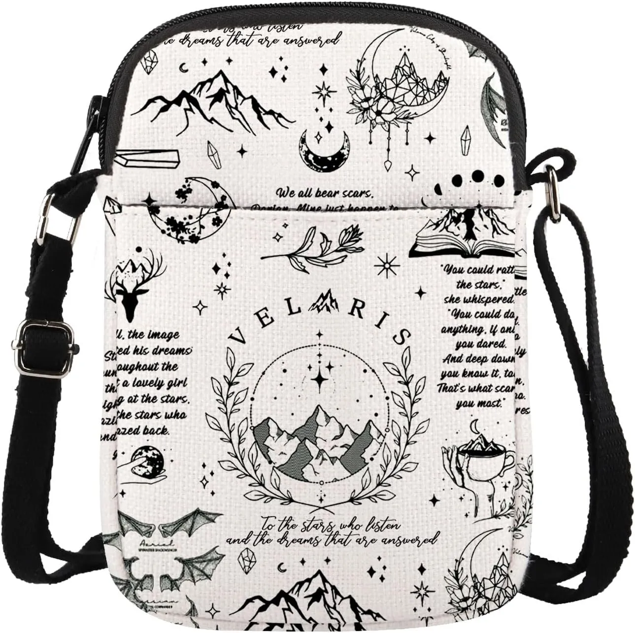 Book Inspired Gift Crossbody Bag To The Star Who Listen Gift