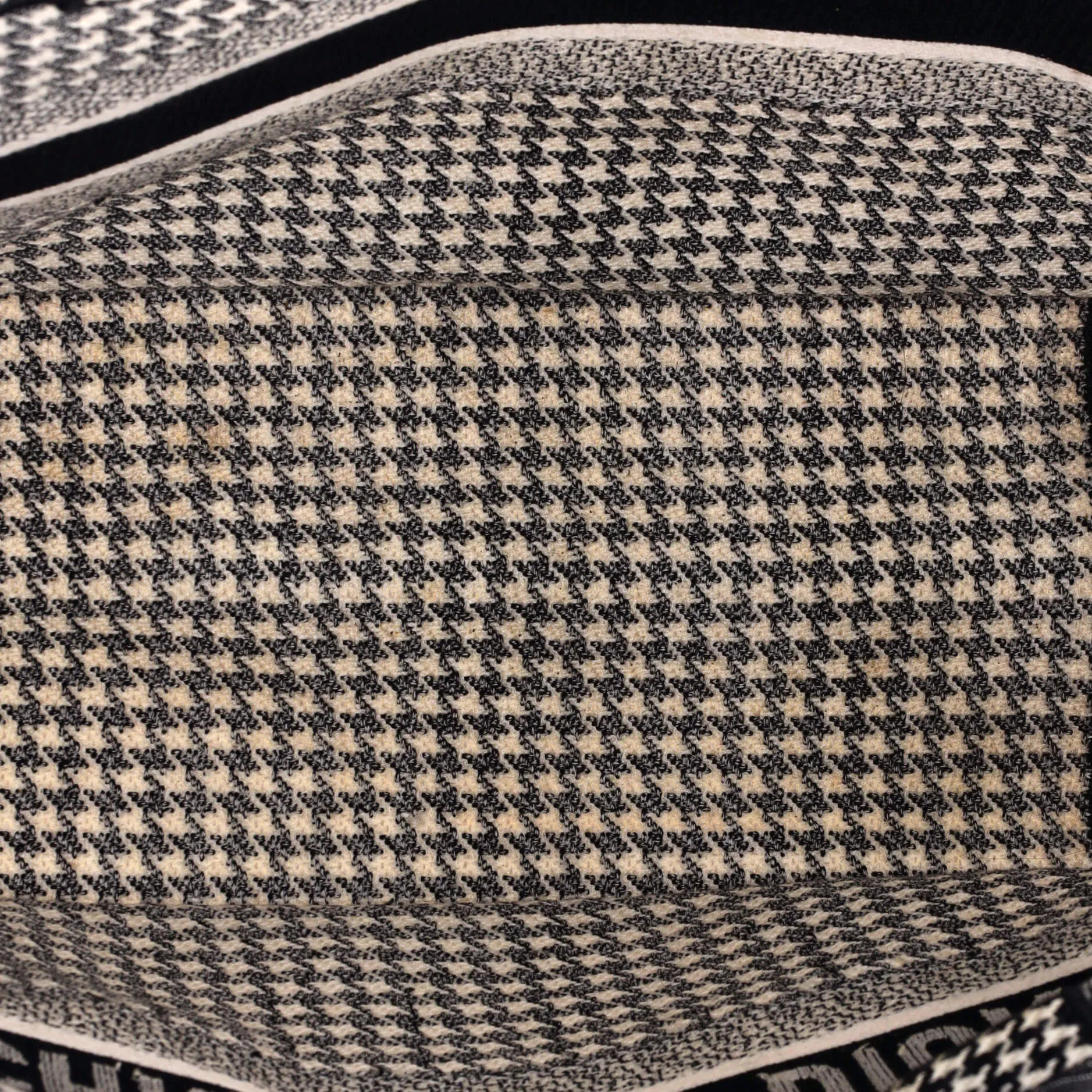 Book Tote Houndstooth Canvas Medium