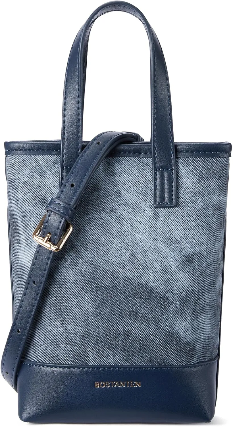 BOSTANTEN Small Crossbody Purse for Women Mini Tote Bag Top Handle Shoulder Bag Compact Handbags with Adjustable Strap