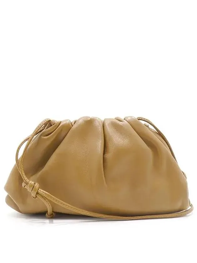 Bottega Veneta 585852 Caramel color leather mini dumpling pouch cross bag