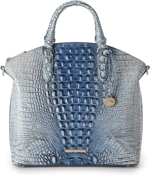 BRAHMIN Large Duxbury Satchel - Bellbottom Blue Melbourne Ombre