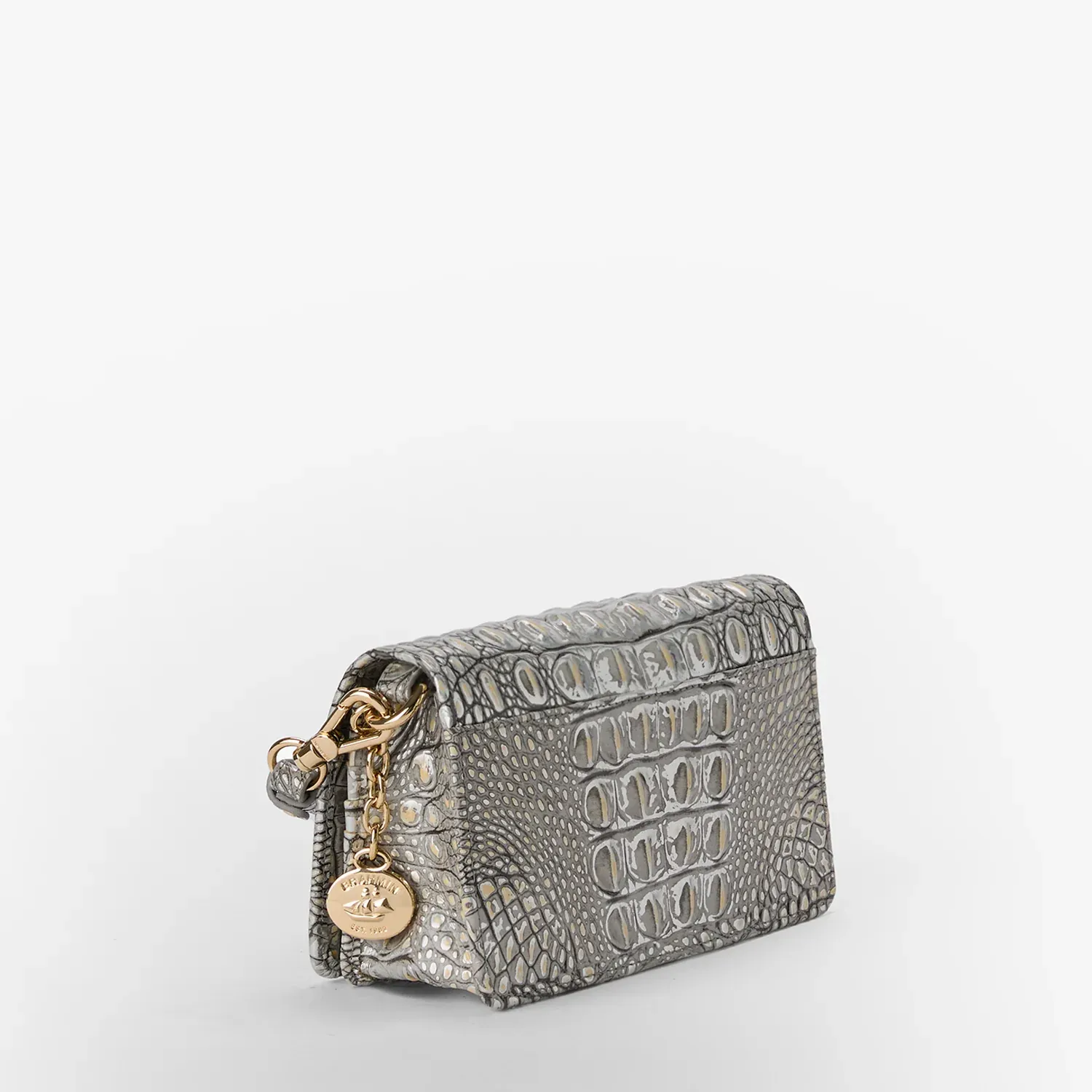 Brahmin Melbourne Collection Minuette Crossbody, Chrome