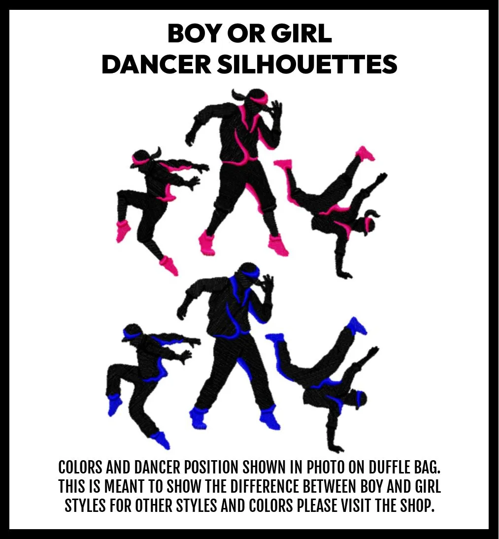 Break Dance Moves with Neon Personalized Tote or Duffle Bag