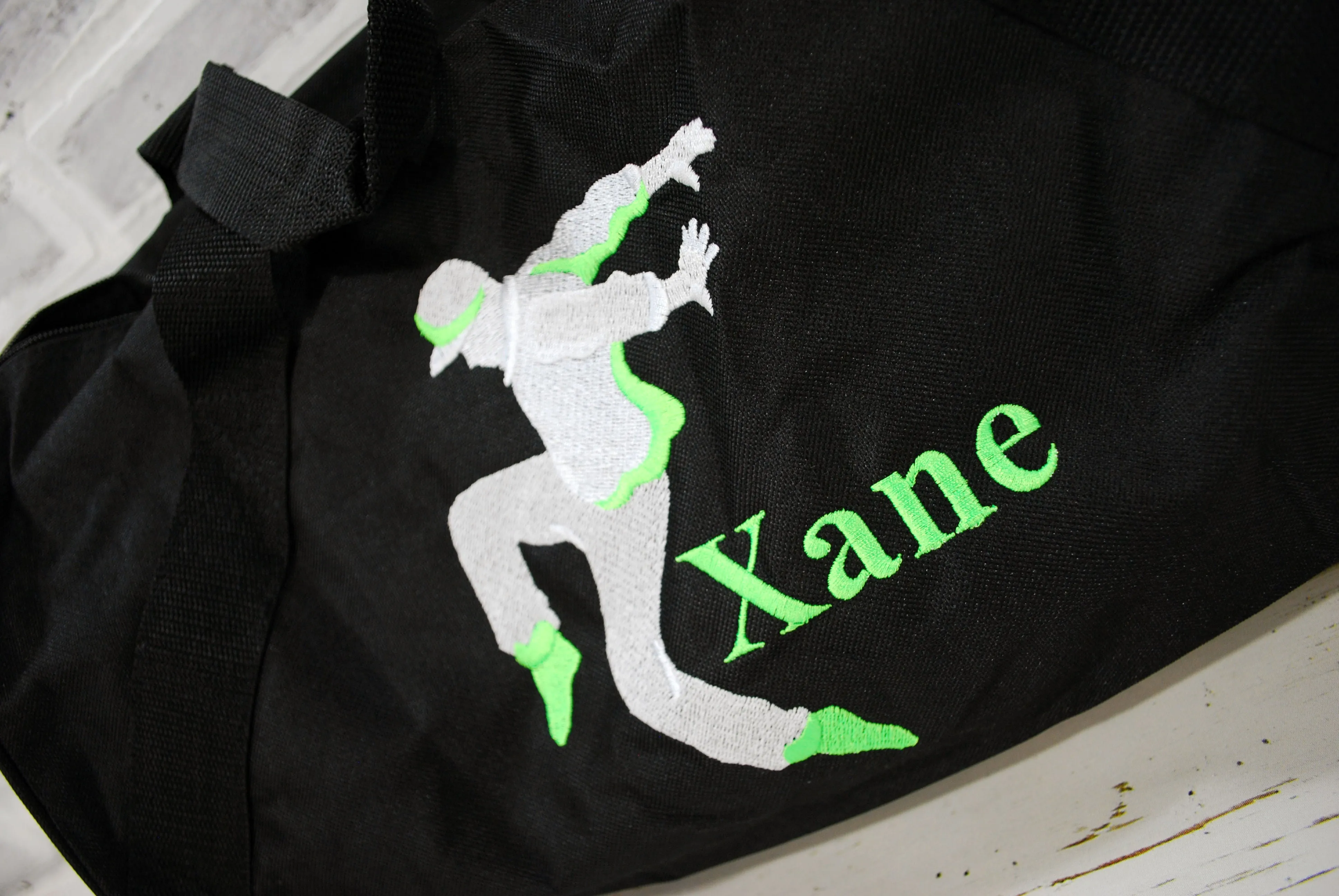 Break Dance Moves with Neon Personalized Tote or Duffle Bag