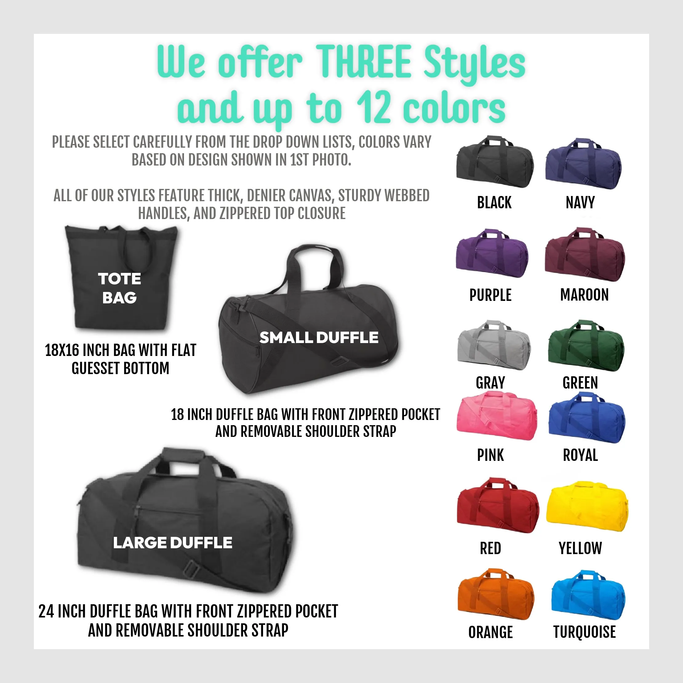 Break Dance Moves with Neon Personalized Tote or Duffle Bag