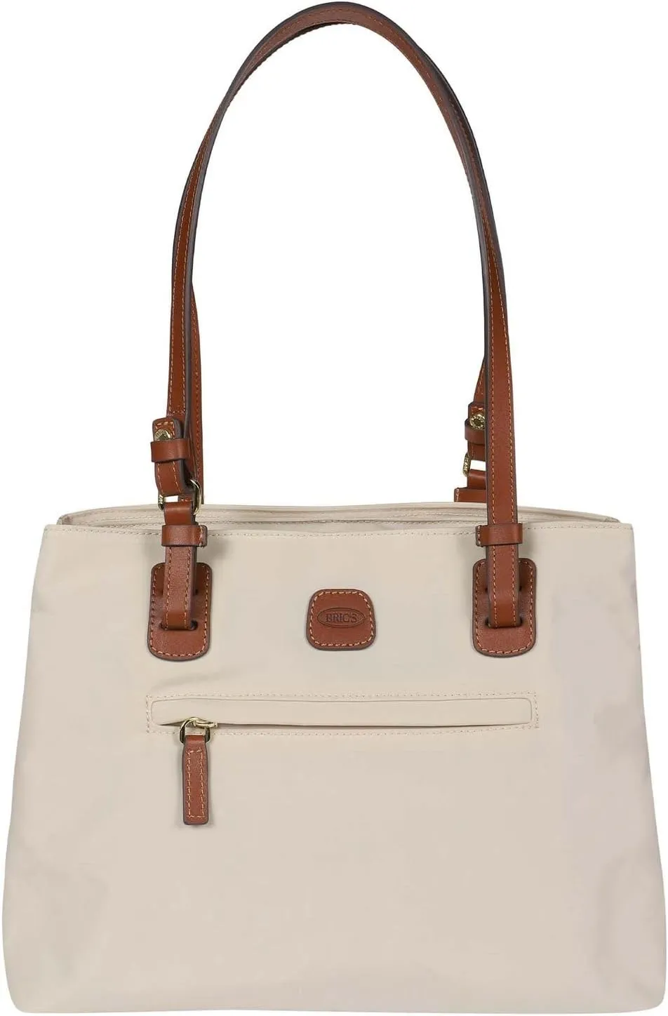 Bric's X Travel Shopper Bag - Medium Handbag with Genuine Leather Straps - Can be worn Over the Shoulder or Cross Body