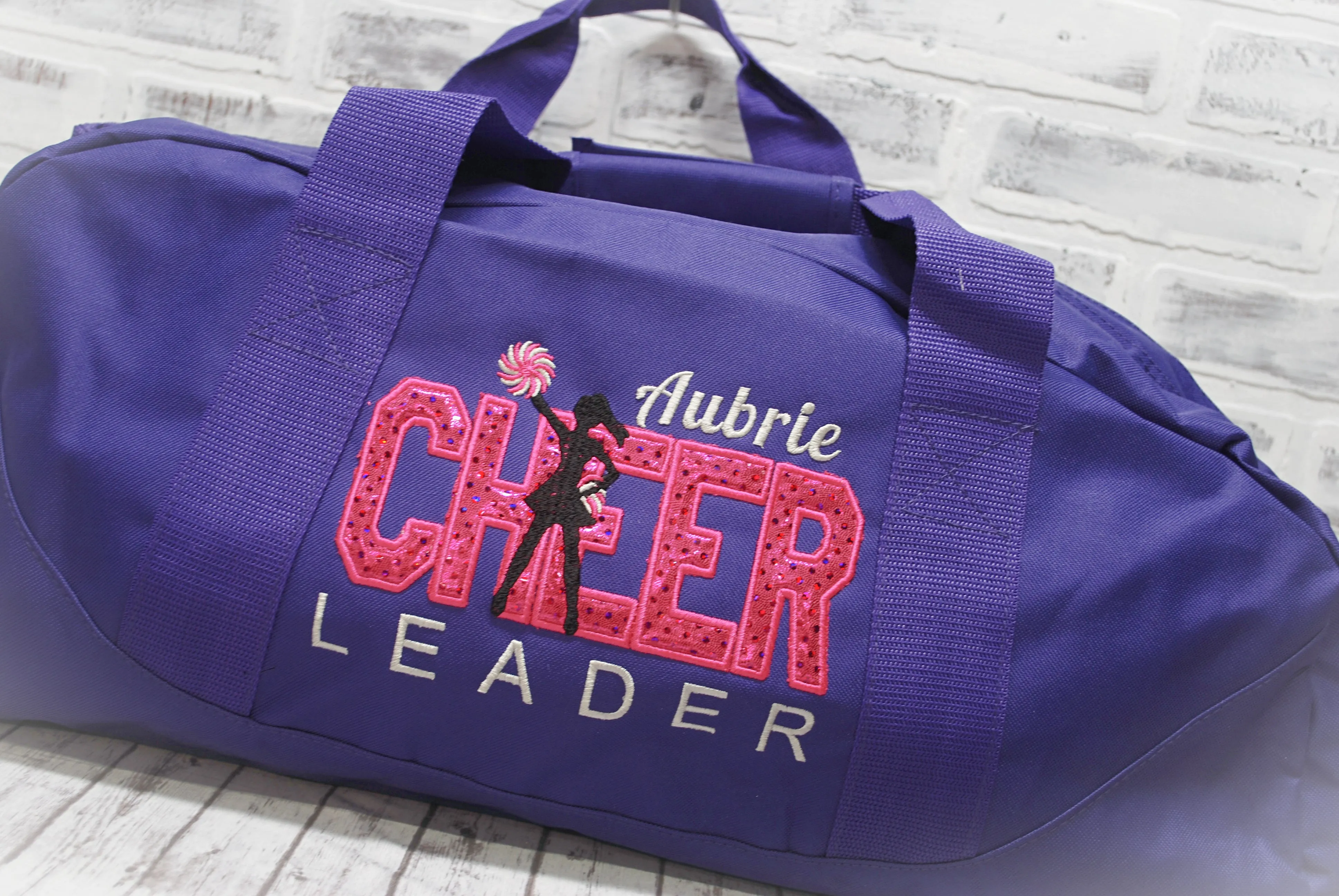 Bright Pink Cheer Personalized Custom Tote or Duffle Bag