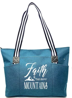 Brooke & Jess Designs Church Bags for Women - Bible Tote Bags for Women, Large Tote Bag for Womens with Zipper