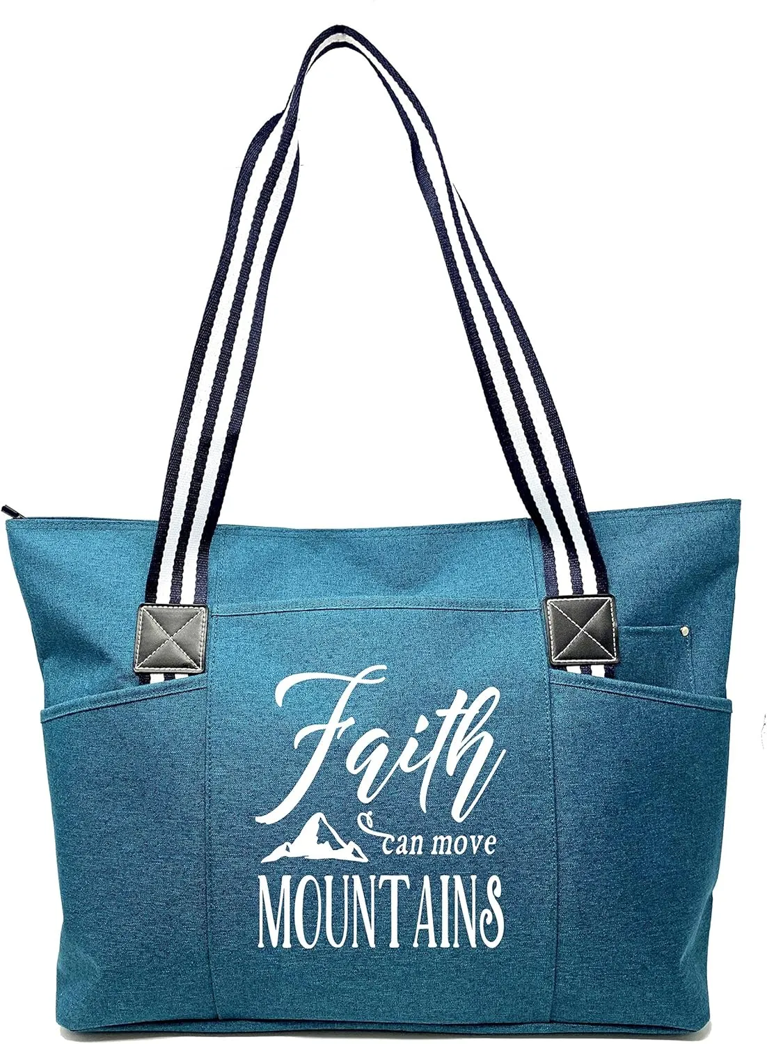 Brooke & Jess Designs Church Bags for Women - Bible Tote Bags for Women, Large Tote Bag for Womens with Zipper