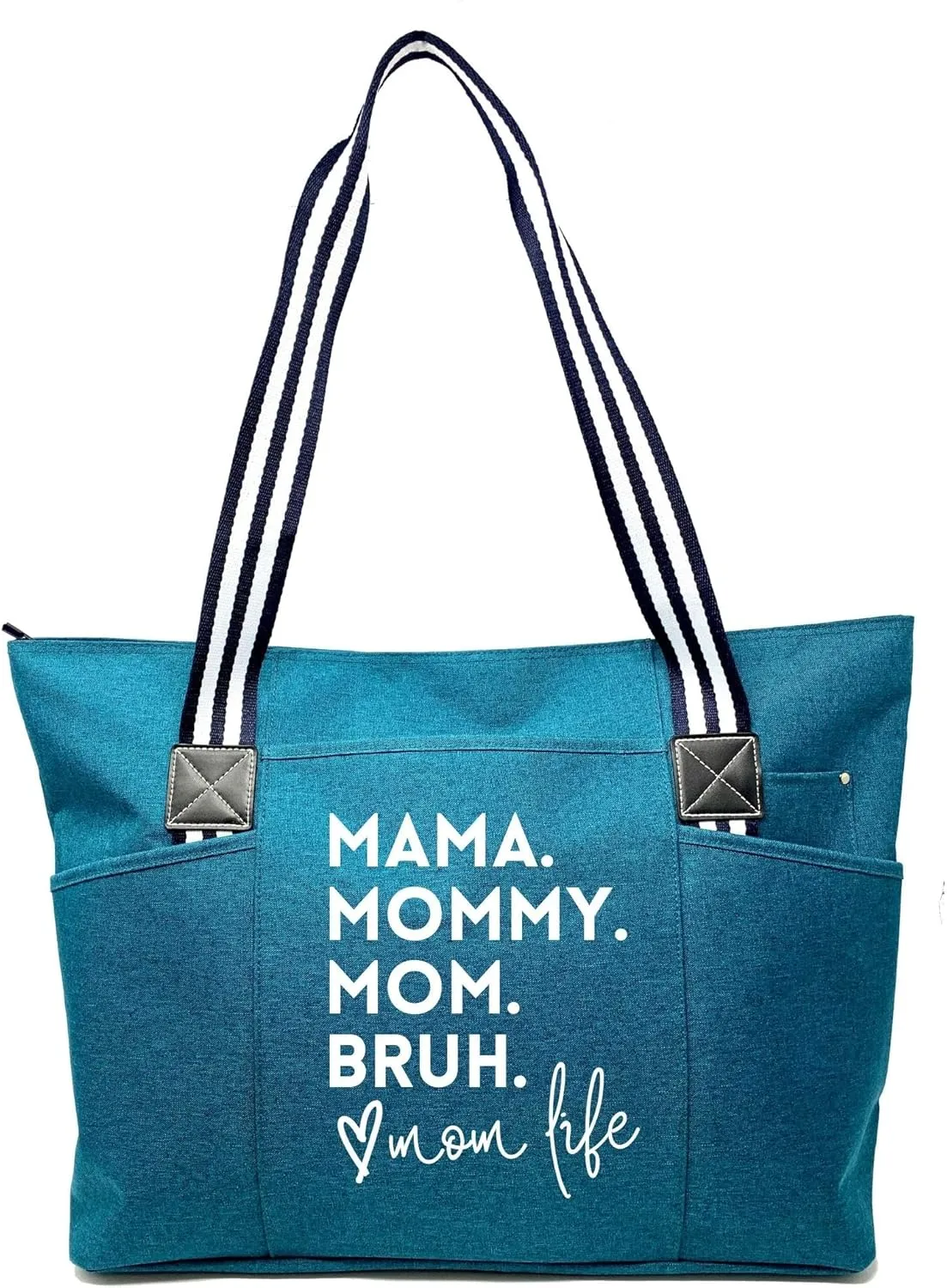 Brooke & Jess Designs Mom Bags for Everyday - Bags for Women with Zipper, Large Stylish Travel Bag, Work Bag
