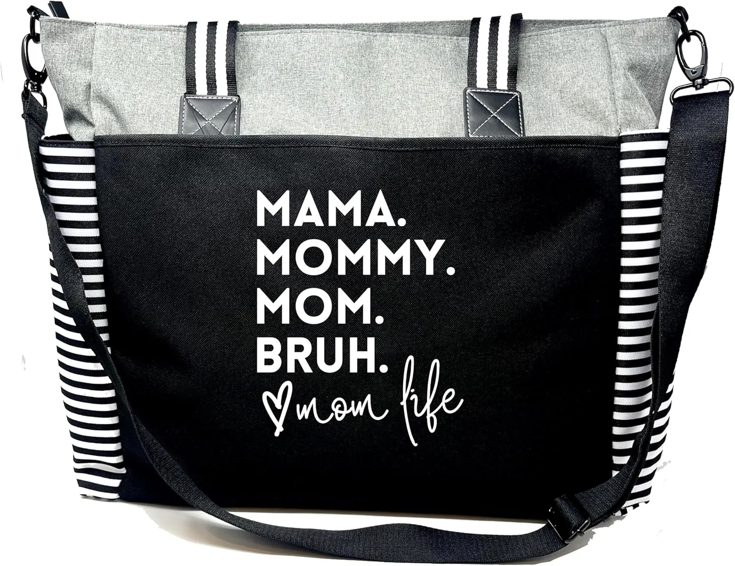 Brooke & Jess Designs Mom Bags for Everyday - Bags for Women with Zipper, Large Stylish Travel Bag, Work Bag