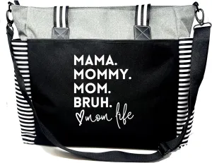 Brooke & Jess Designs Mom Bags for Everyday - Bags for Women with Zipper, Large Stylish Travel Bag, Work Bag