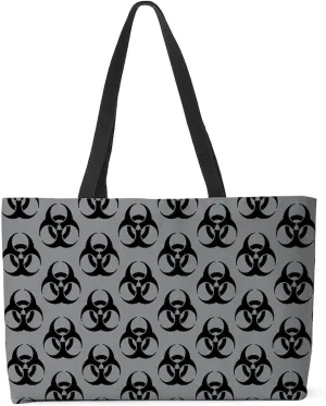 CafePress Biohazard Pattern 24"x13" Large Weekender Tote