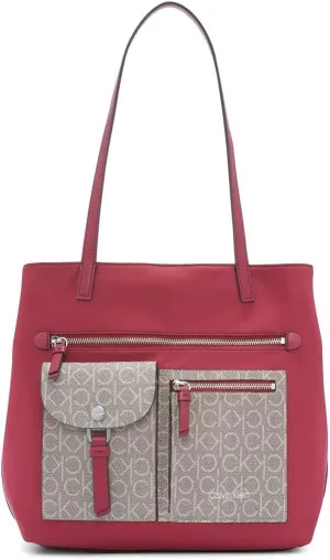 Calvin Klein Rossa Smooth Novelty Organizational North/South Tote