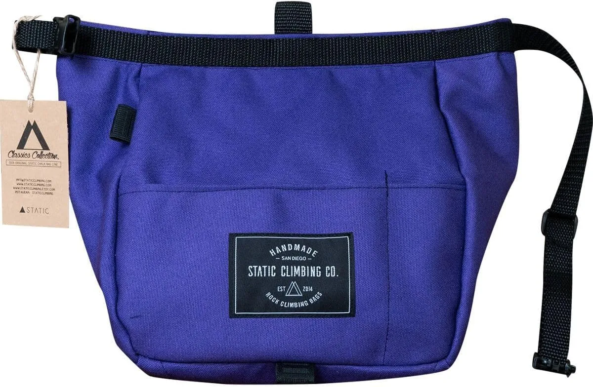 Canvas Chalk Bucket, Purple, One Size