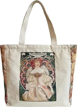 Canvas Tote Bag Aesthetic Vintage Cute Tote with Zipper Pockets Valentines Christmas Gifts for Women Girls